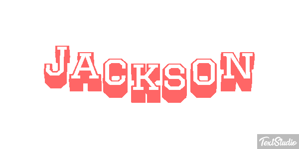 Jackson Effetto testo