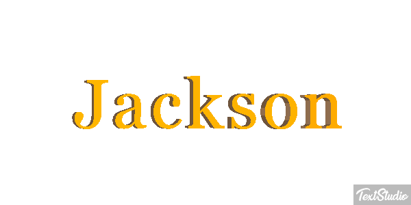 Jackson Effetto testo