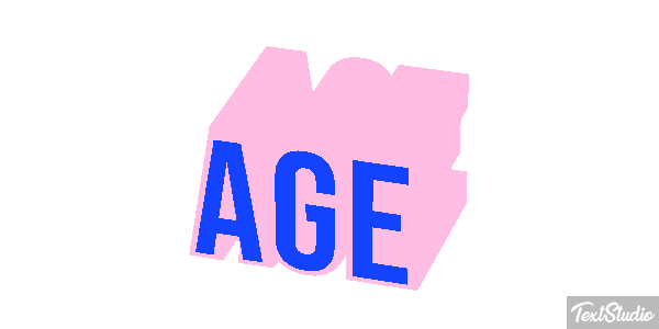 Age Text effect