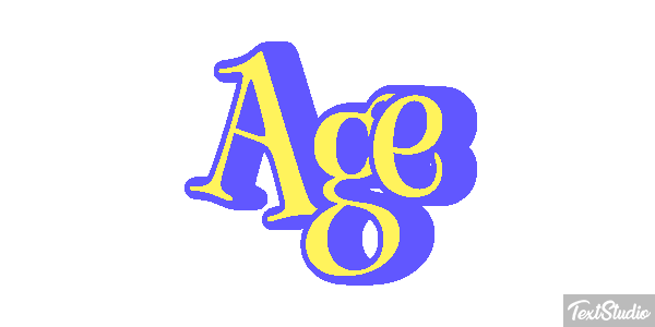 Age Text effect