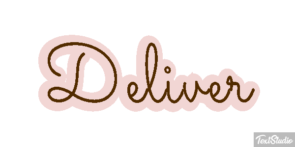 Deliver Effetto testo