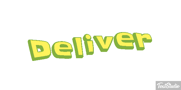 Deliver Effetto testo