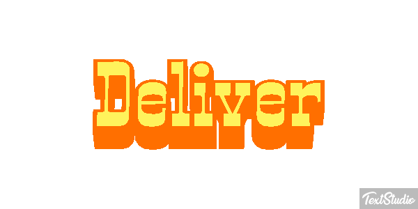 Deliver Effetto testo