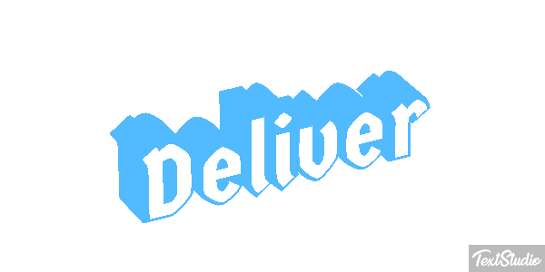 Deliver Effetto testo