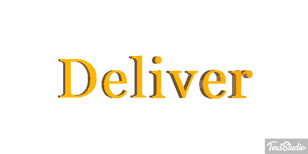 Deliver Effetto testo