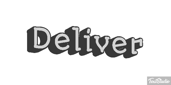 Deliver Effetto testo