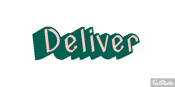 Deliver Effetto testo