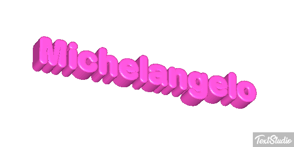Michelangelo Text effect