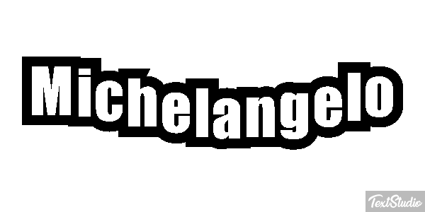 Michelangelo Text effect