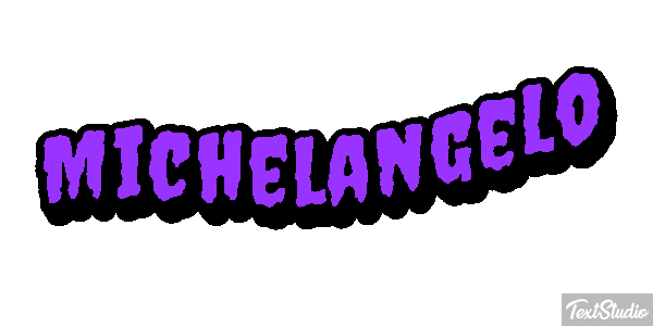 Michelangelo Text effect