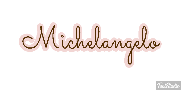 Michelangelo Text effect