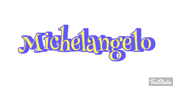Michelangelo Text effect