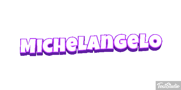 Michelangelo Text effect