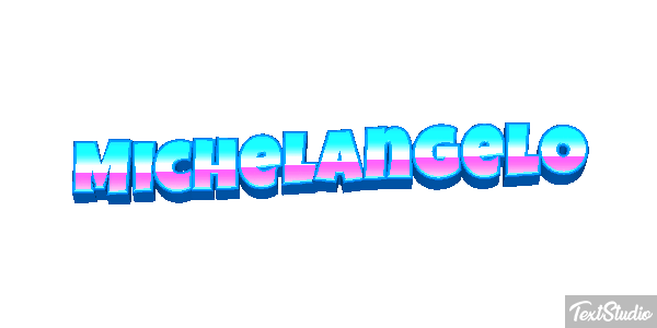 Michelangelo Text effect