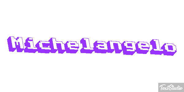 Michelangelo Text effect