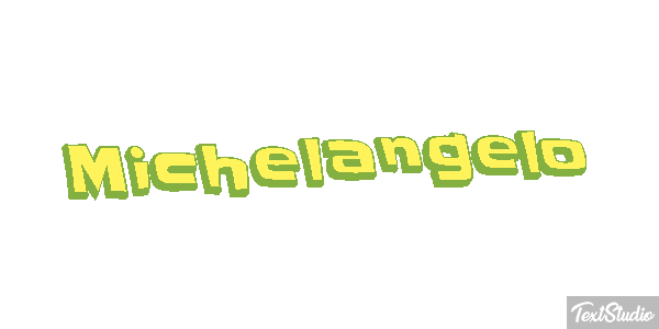 Michelangelo Text effect