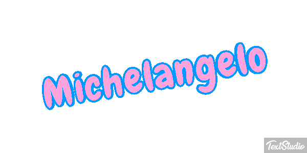 Michelangelo Text effect