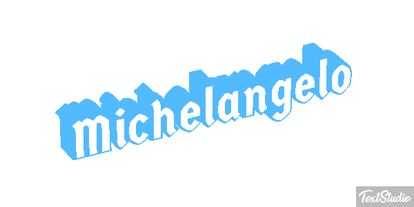 Michelangelo Text effect