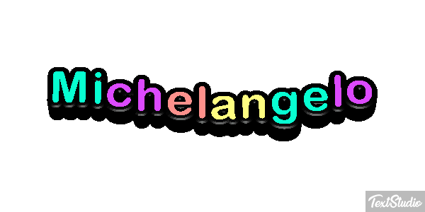 Michelangelo Text effect