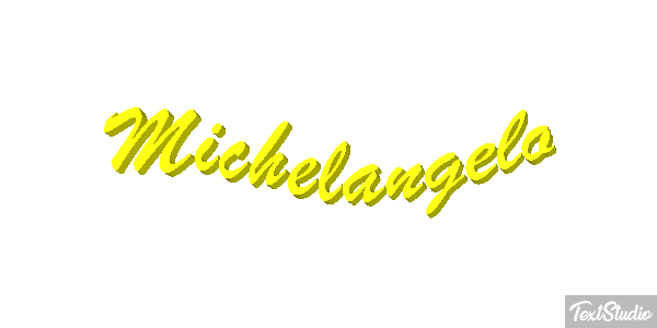Michelangelo Text effect