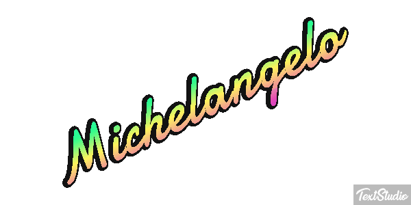 Michelangelo Text effect