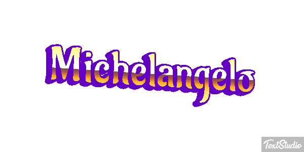 Michelangelo Text effect
