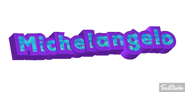 Michelangelo Text effect