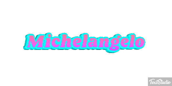 Michelangelo Text effect