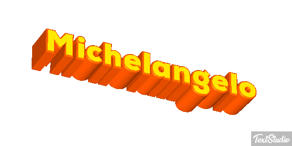 Michelangelo Text effect