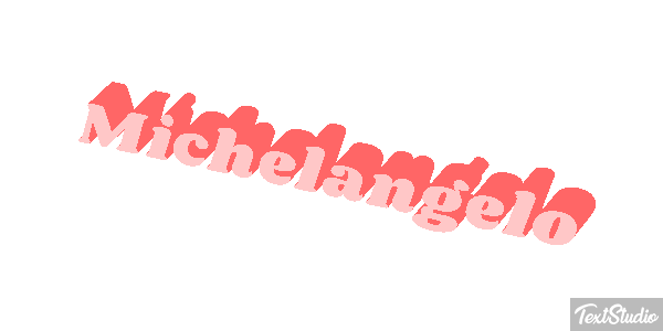 Michelangelo Text effect