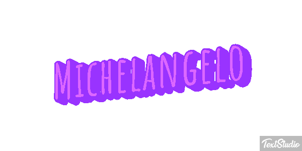 Michelangelo Text effect
