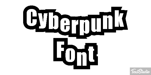 Cyberpunk Font Texteffekt