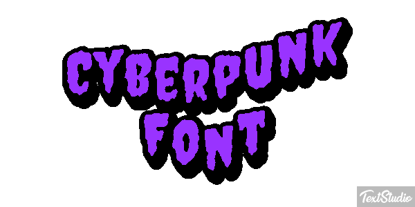 Cyberpunk Font Texteffekt