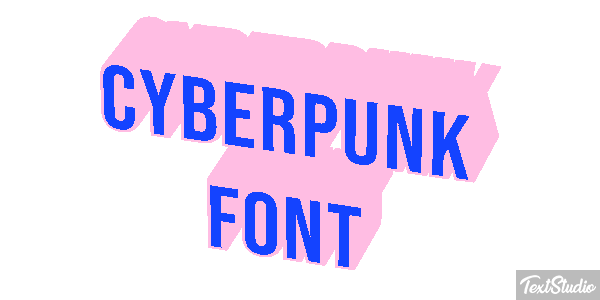 Cyberpunk Font Texteffekt
