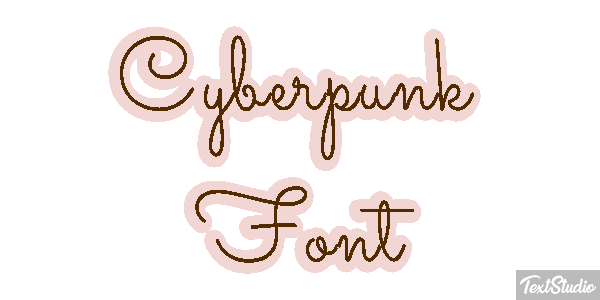 Cyberpunk Font Texteffekt