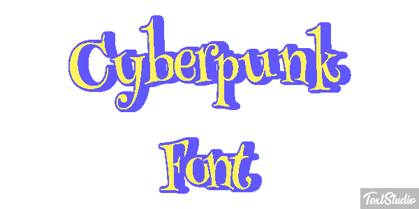 Cyberpunk Font Texteffekt