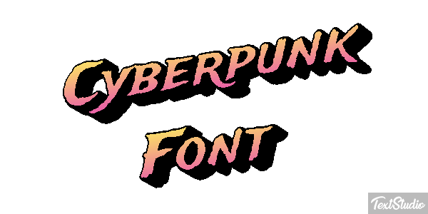 Cyberpunk Font Texteffekt