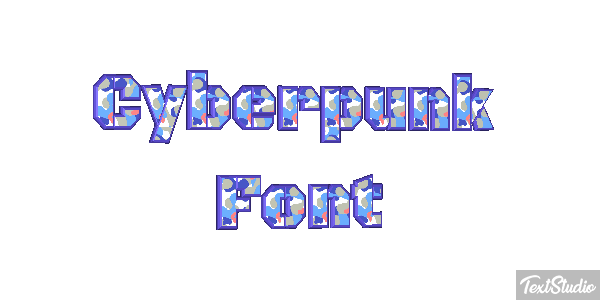 Cyberpunk Font Texteffekt