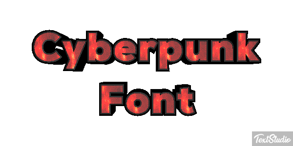 Cyberpunk Font Texteffekt