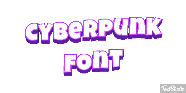 Cyberpunk Font Texteffekt