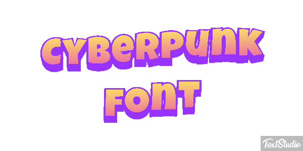Cyberpunk Font Texteffekt