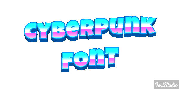 Cyberpunk Font Texteffekt
