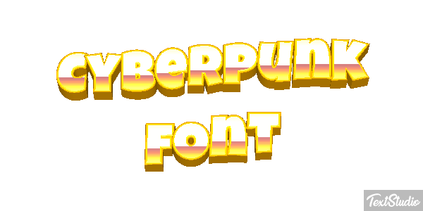 Cyberpunk Font Texteffekt