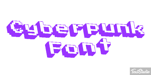 Cyberpunk Font Texteffekt