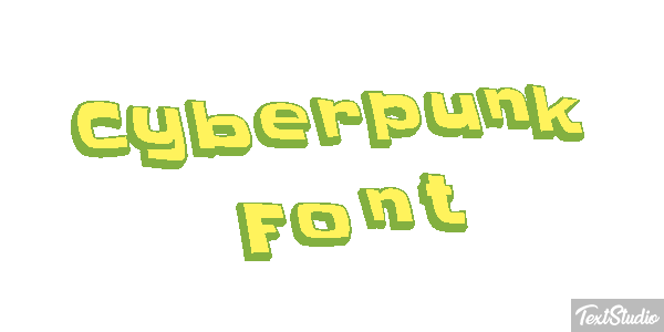 Cyberpunk Font Texteffekt