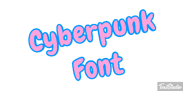 Cyberpunk Font Texteffekt