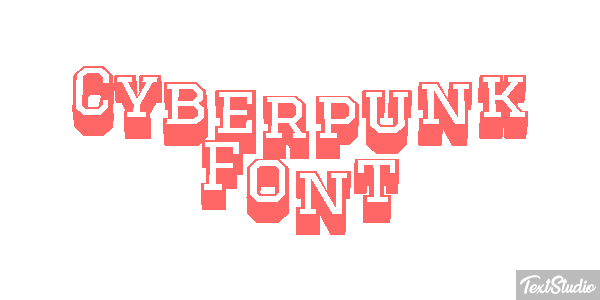 Cyberpunk Font Texteffekt