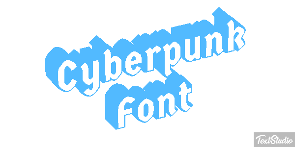 Cyberpunk Font Texteffekt