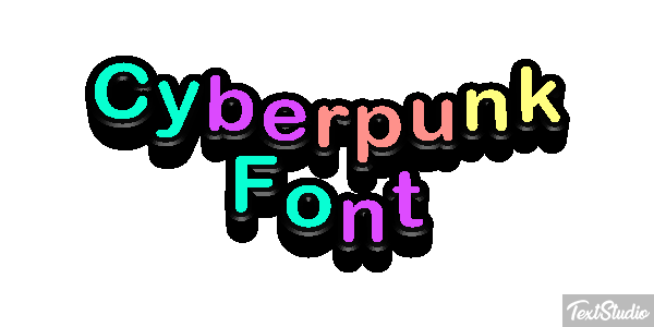 Cyberpunk Font Texteffekt