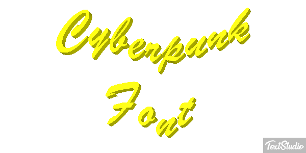 Cyberpunk Font Texteffekt